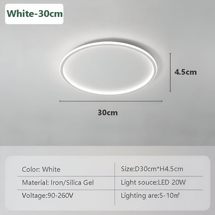 Runde Dimmbare LED-Deckenleuchte | Modernes Nordisches Entwurf
