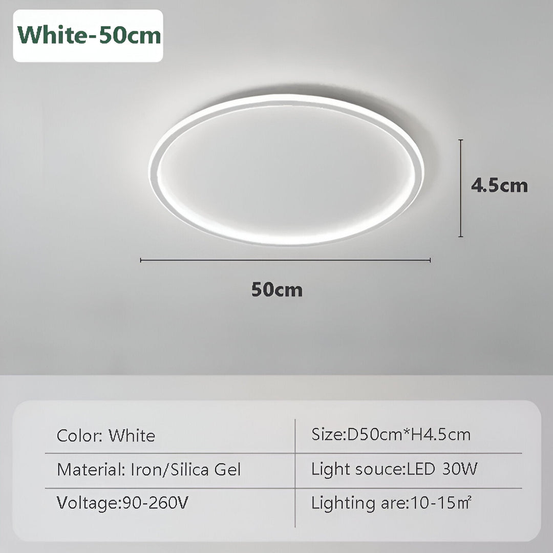 Runde Dimmbare LED-Deckenleuchte | Modernes Nordisches Entwurf