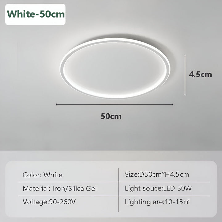 Runde Dimmbare LED-Deckenleuchte | Modernes Nordisches Entwurf