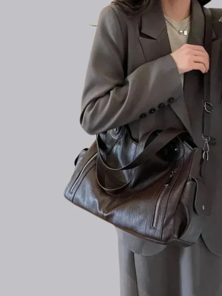 Klassische Leder Umhängetasche für Damen | Lässig Und Formell