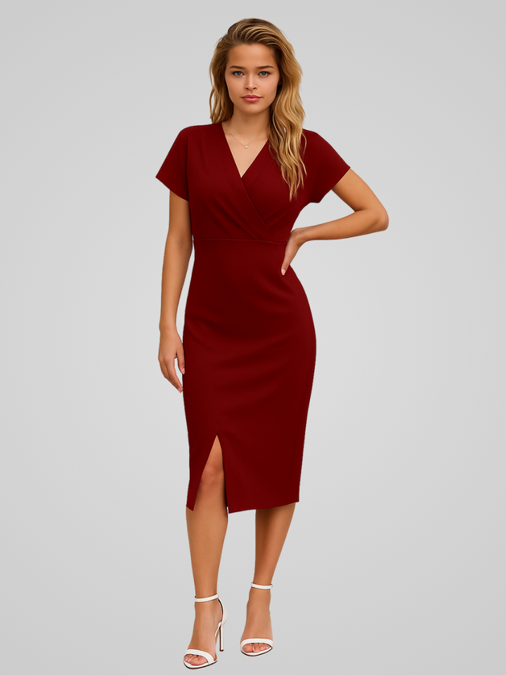 Arlise | Damen Elegantes ärmelloses Wickelkleid