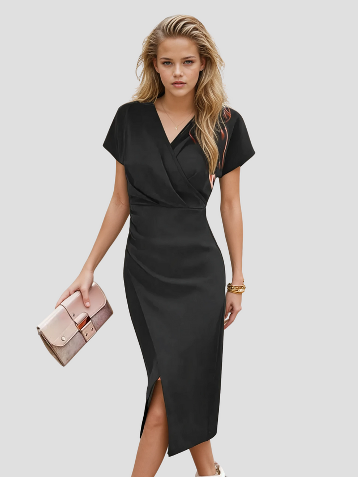Arlise | Damen Elegantes ärmelloses Wickelkleid