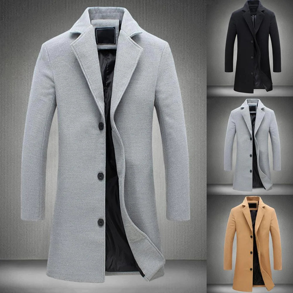 Jonas | Herren Lange isolierte Winterjacke