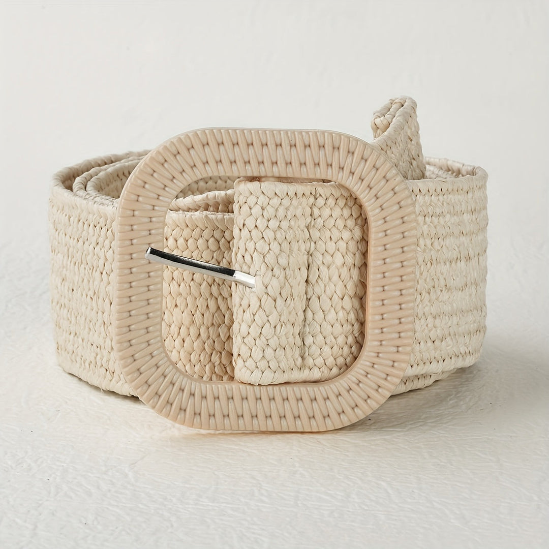 Katri | Eleganter Boho Flechtgürtel mit Quadratischer Schnalle