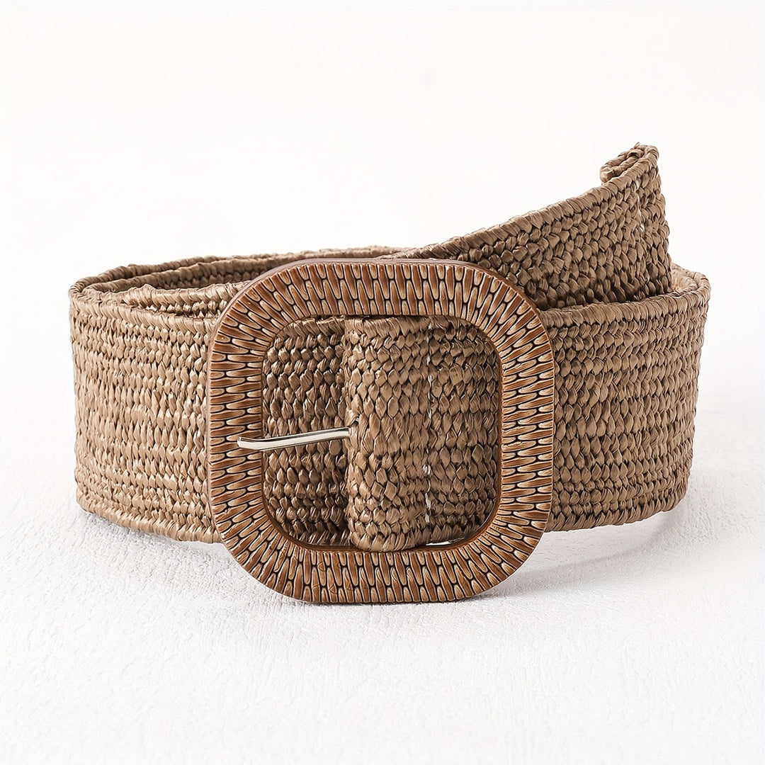 Katri | Eleganter Boho Flechtgürtel mit Quadratischer Schnalle