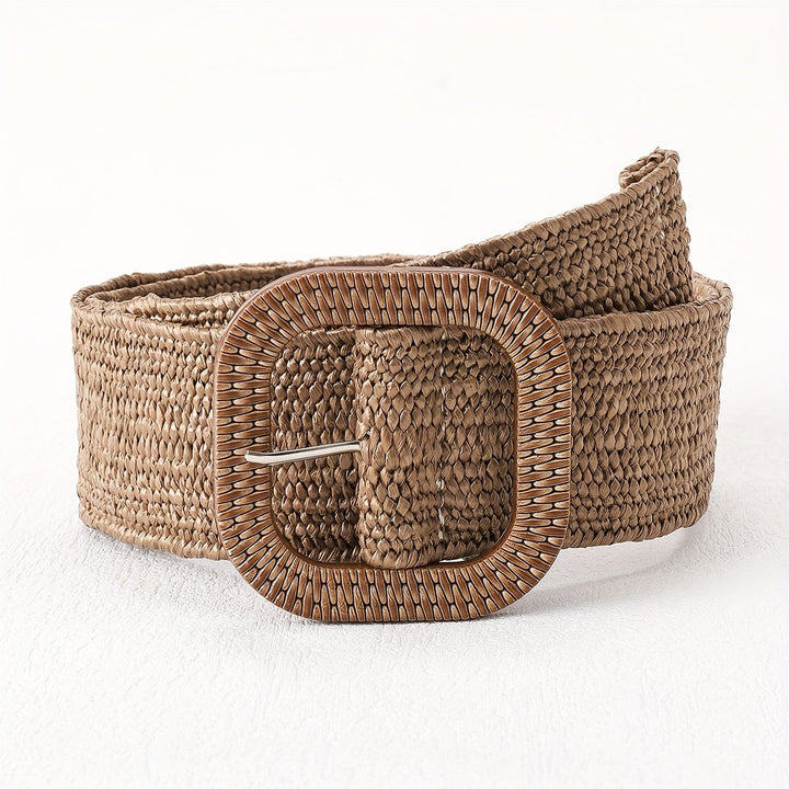 Katri | Eleganter Boho Flechtgürtel mit Quadratischer Schnalle
