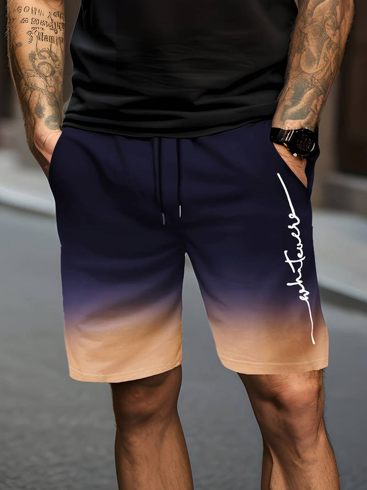 Perrin | Liam Herren Marine Blau Gefälle Kurze Hose
