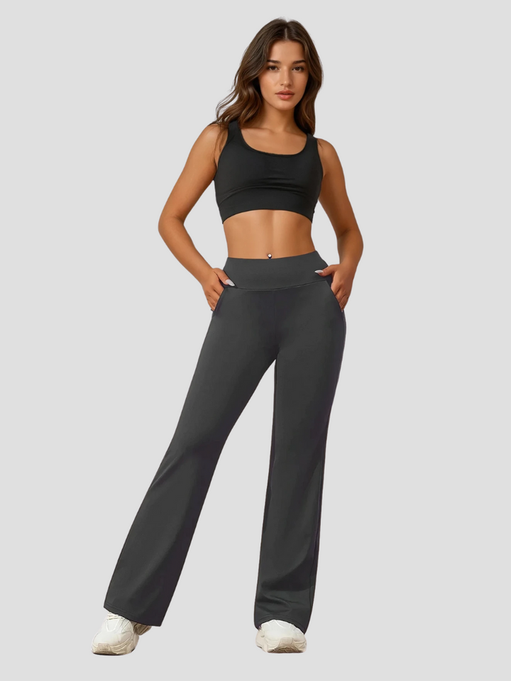 Fern | Damen Stilvolle Ausgestellte Yoga-Hose