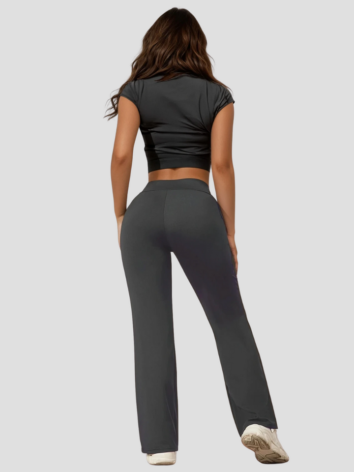 Fern | Damen Stilvolle Ausgestellte Yoga-Hose