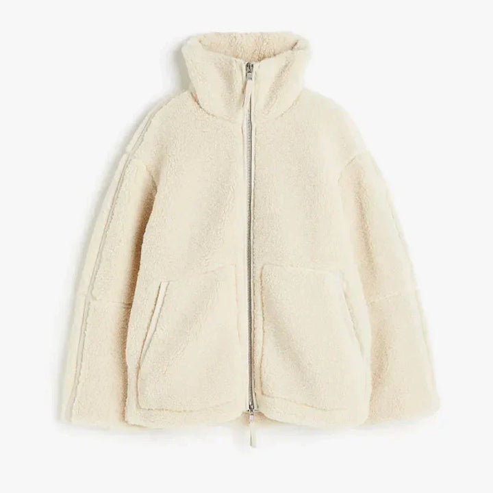 Damen Übergröße Teddy Mantel