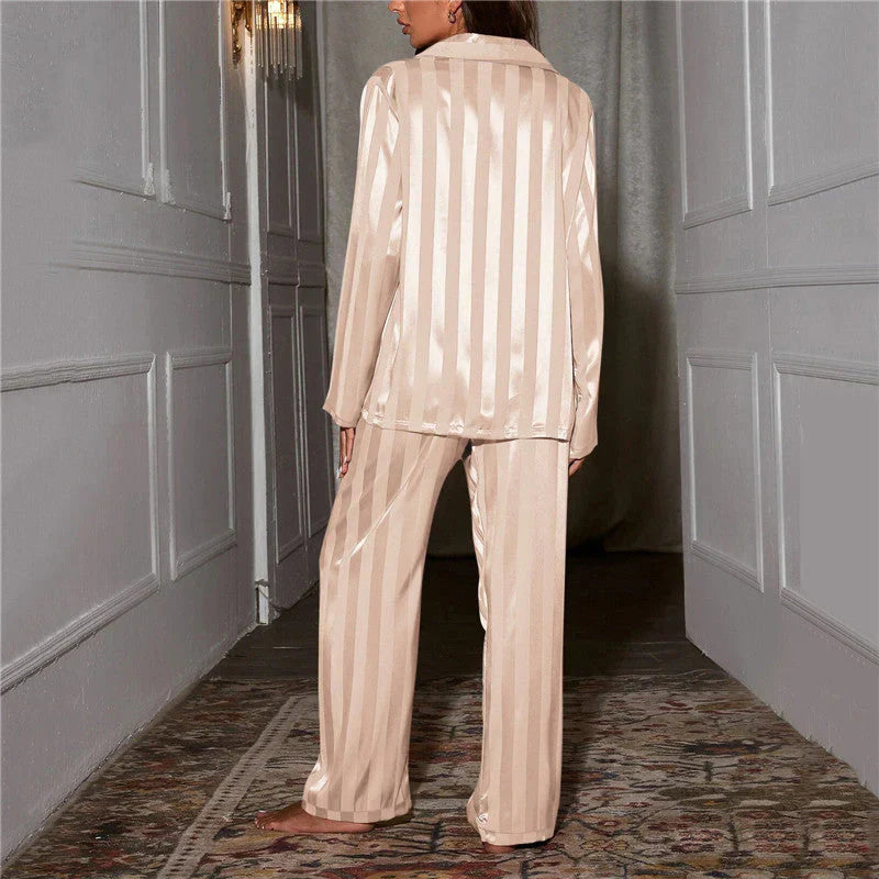 Evania | Damen Satin Pyjama Satz