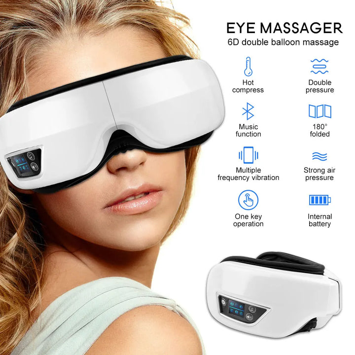Eyeglow 6D Augenmassagegerät | Für Augenermüdung Linderung