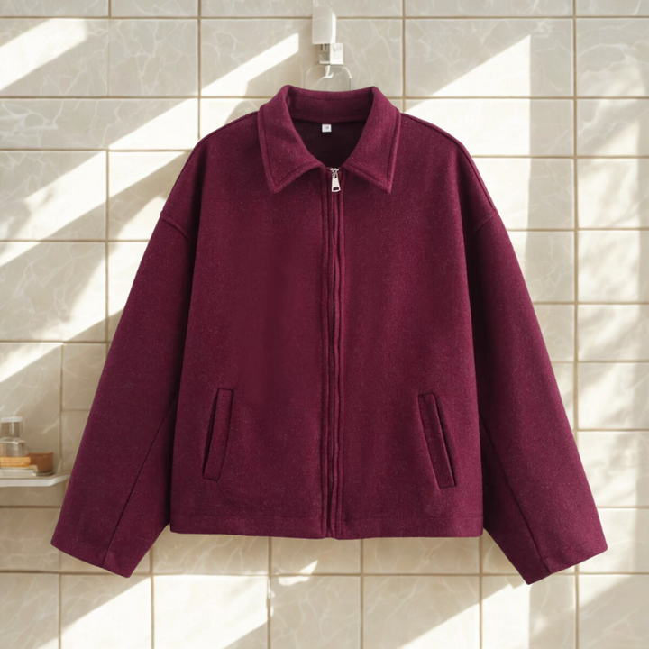 Damen Kastenförmiger Mantel | Warm und Stylisch