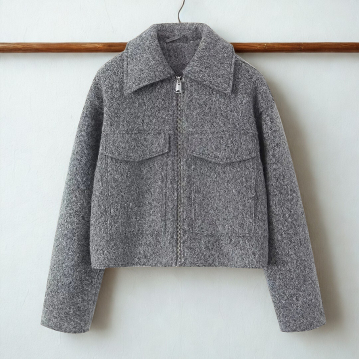 Damen Kastenförmiger Mantel | Warm und Stylisch