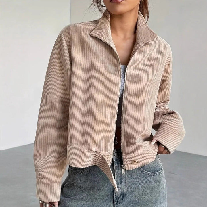 Damen Gekürzte Cordjacke | Entspannt Passform