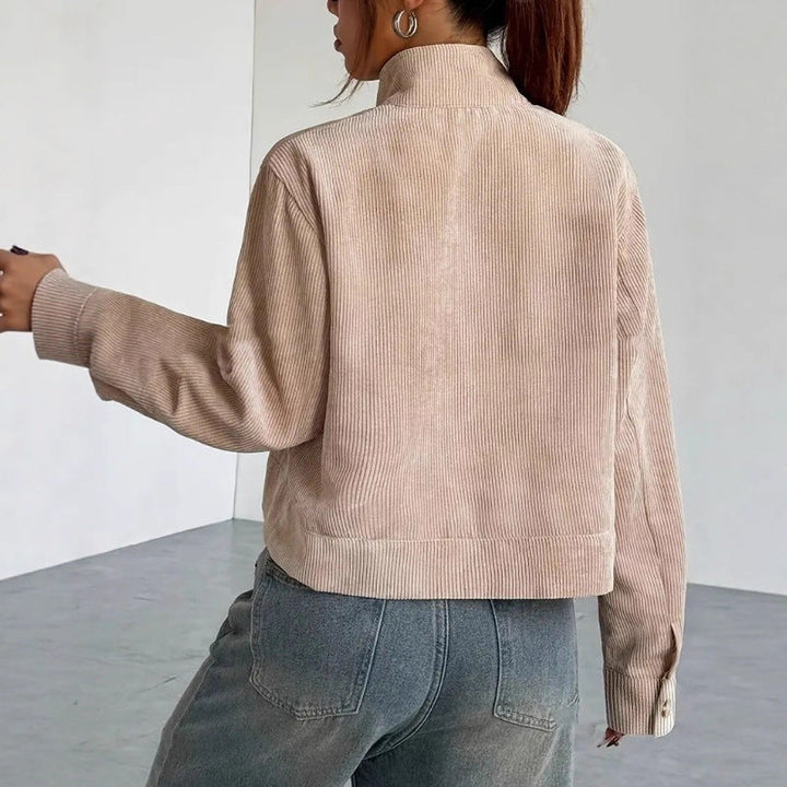 Damen Gekürzte Cordjacke | Entspannt Passform