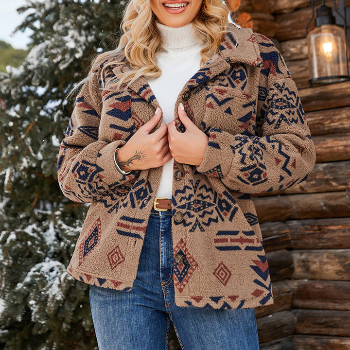Damen Übergroße Plüschjacke | Warm und Stylisch