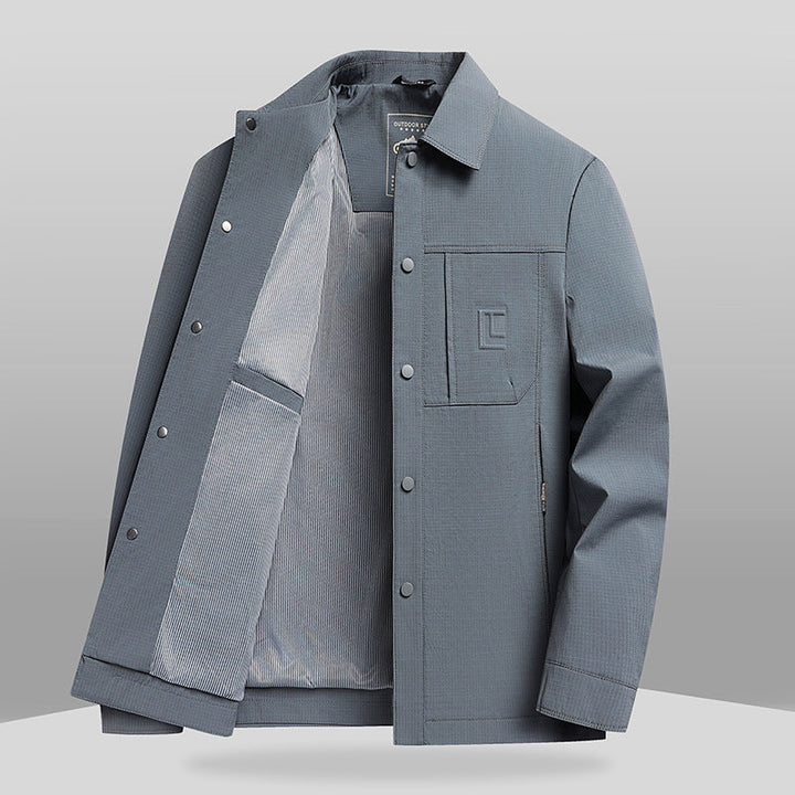 Herren Waffelstruktur Jacke | Geschäft Lässiger Stil