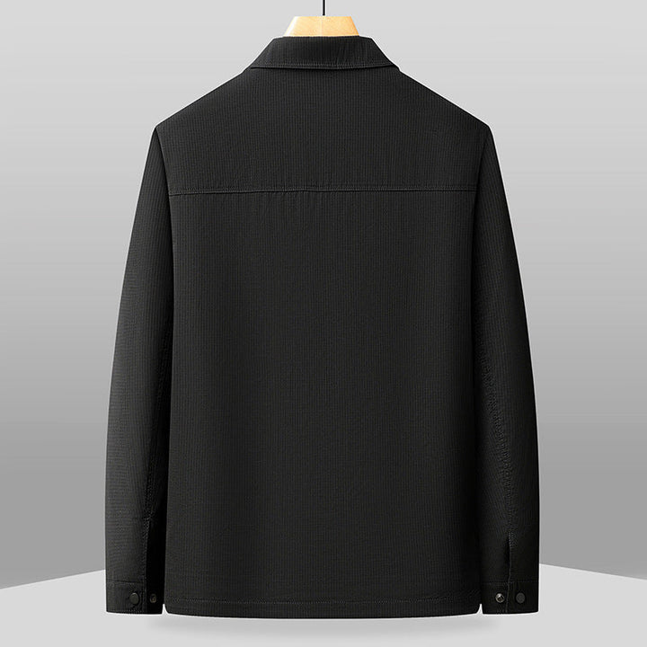 Herren Waffelstruktur Jacke | Geschäft Lässiger Stil