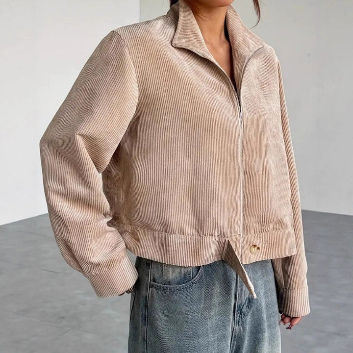 Damen Gekürzte Cordjacke | Entspannt Passform