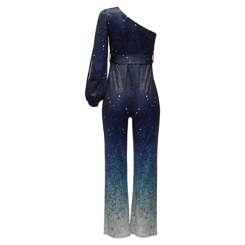 Lyren | Ein-Schulter Retro Disko Overall für Frauen