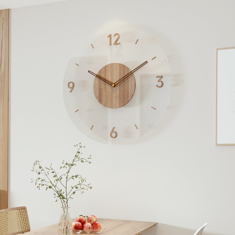 Nordische Wanduhr Aus Holz | Leise Bewegung ohne Ticken