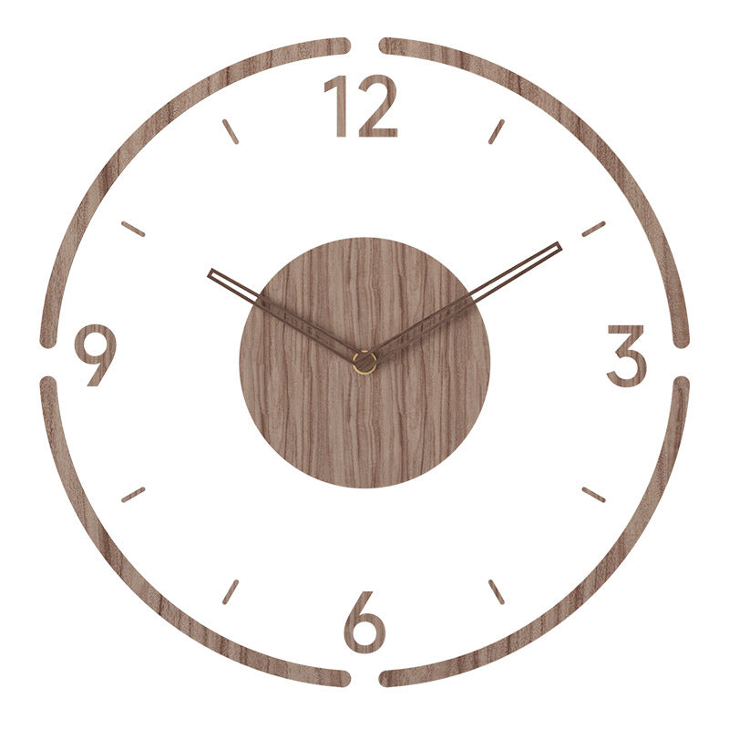 Nordische Wanduhr Aus Holz | Leise Bewegung ohne Ticken