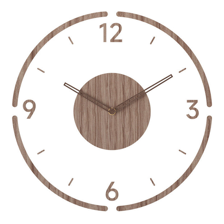 Nordische Wanduhr Aus Holz | Leise Bewegung ohne Ticken