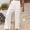 Zinnia | Damen Elegante Komfortabel Leinen Hose