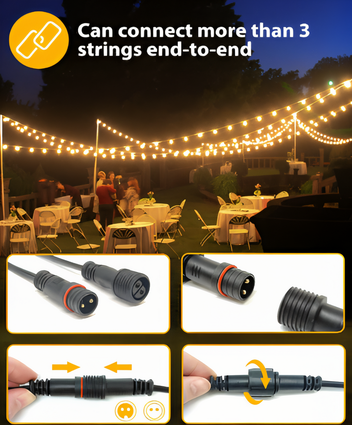 G40 Globus LED-Außenlichterkette