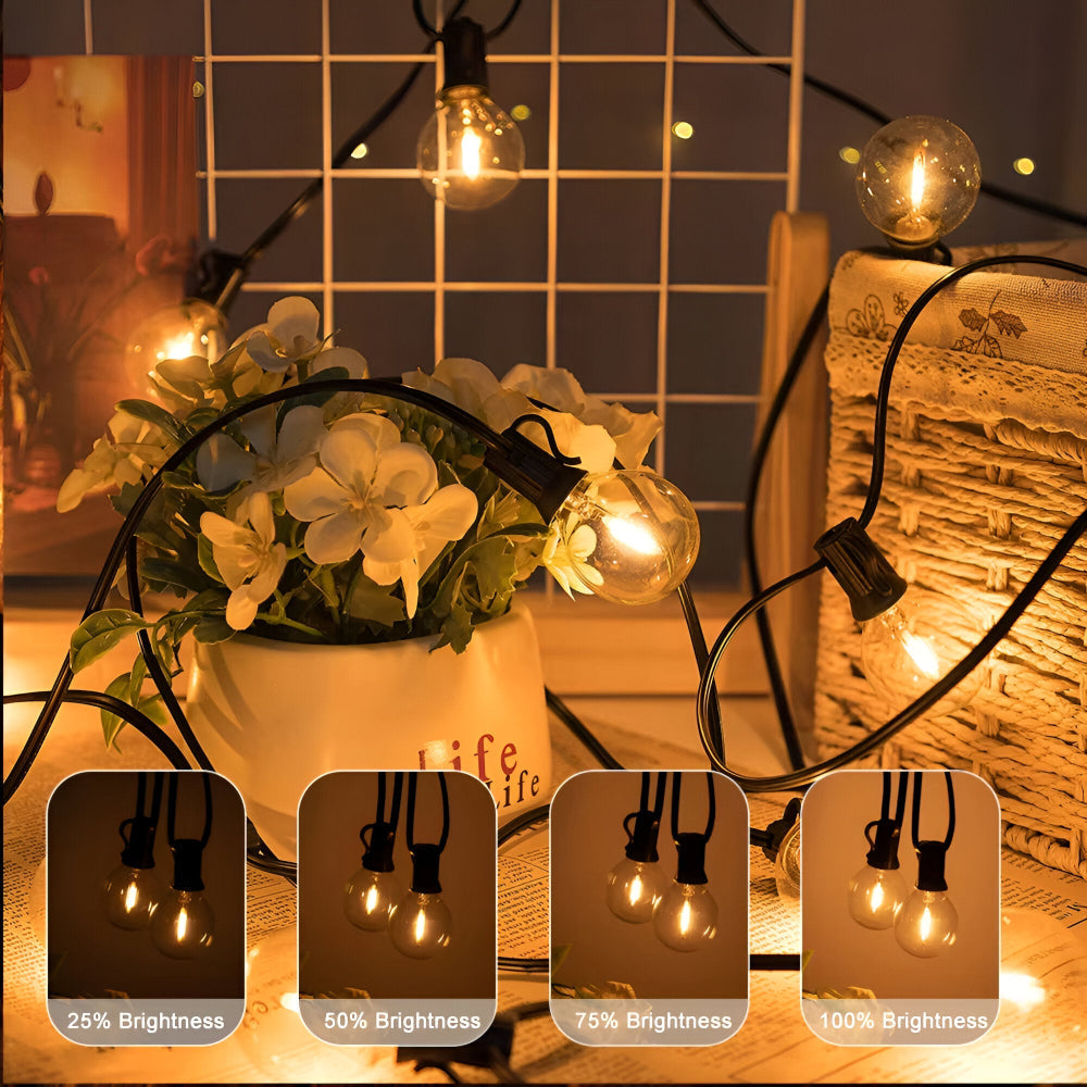 G40 Globus LED-Außenlichterkette