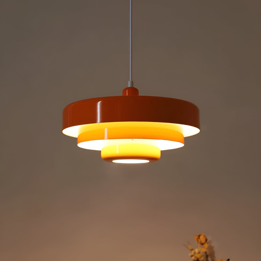 Orange Retro Deckenlampe