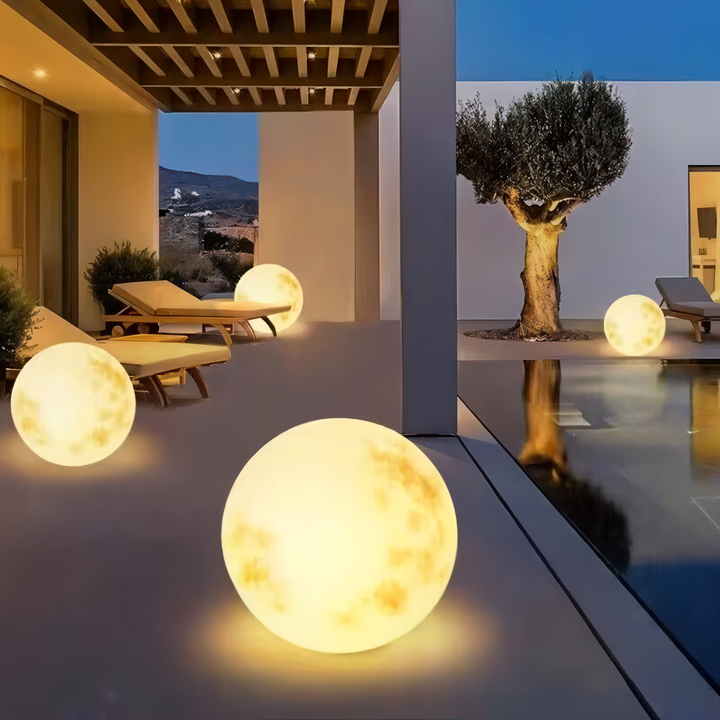 Solar Garten Mond Licht | Außen Mondlampe