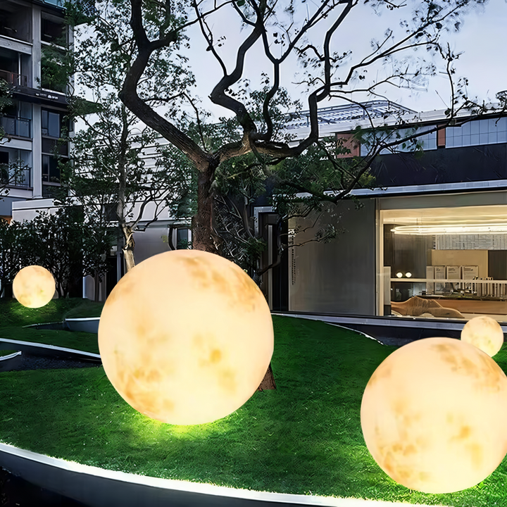 Solar Garten Mond Licht | Außen Mondlampe