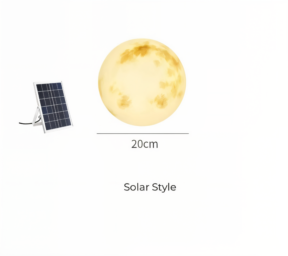 Solar Garten Mond Licht | Außen Mondlampe