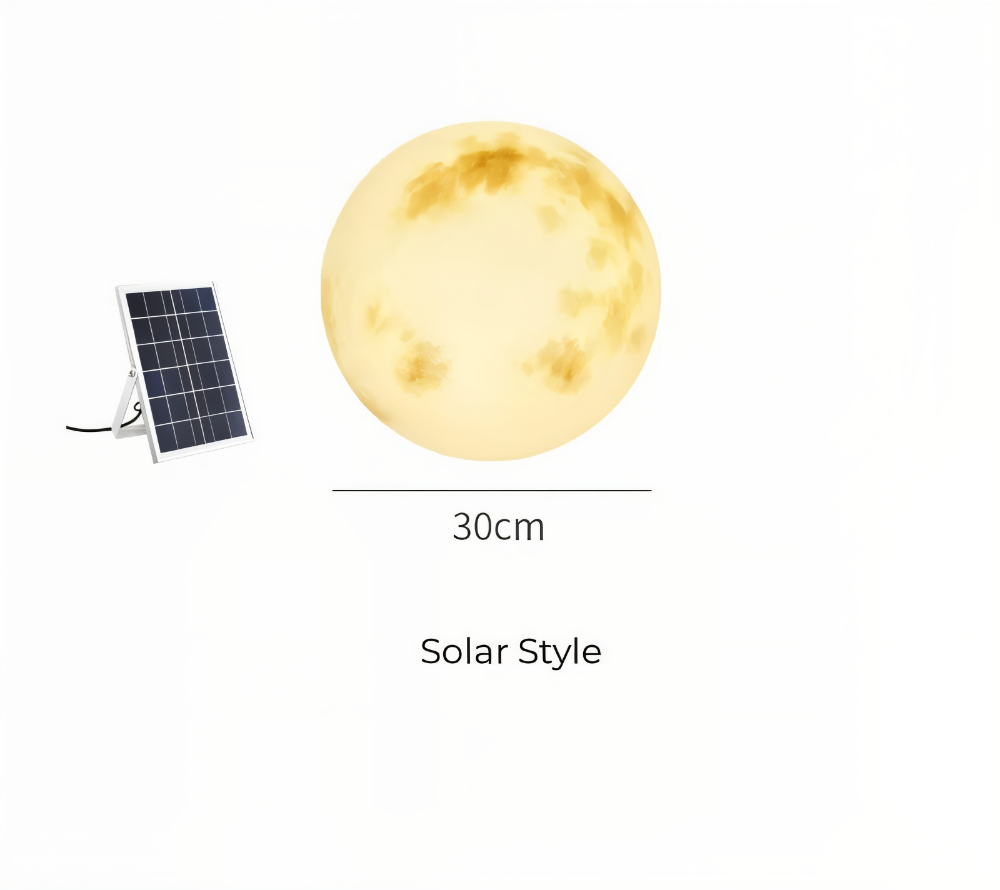 Solar Garten Mond Licht | Außen Mondlampe