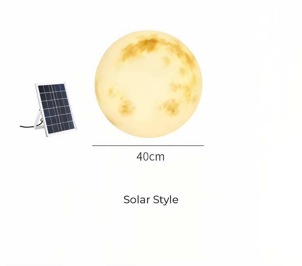 Solar Garten Mond Licht | Außen Mondlampe
