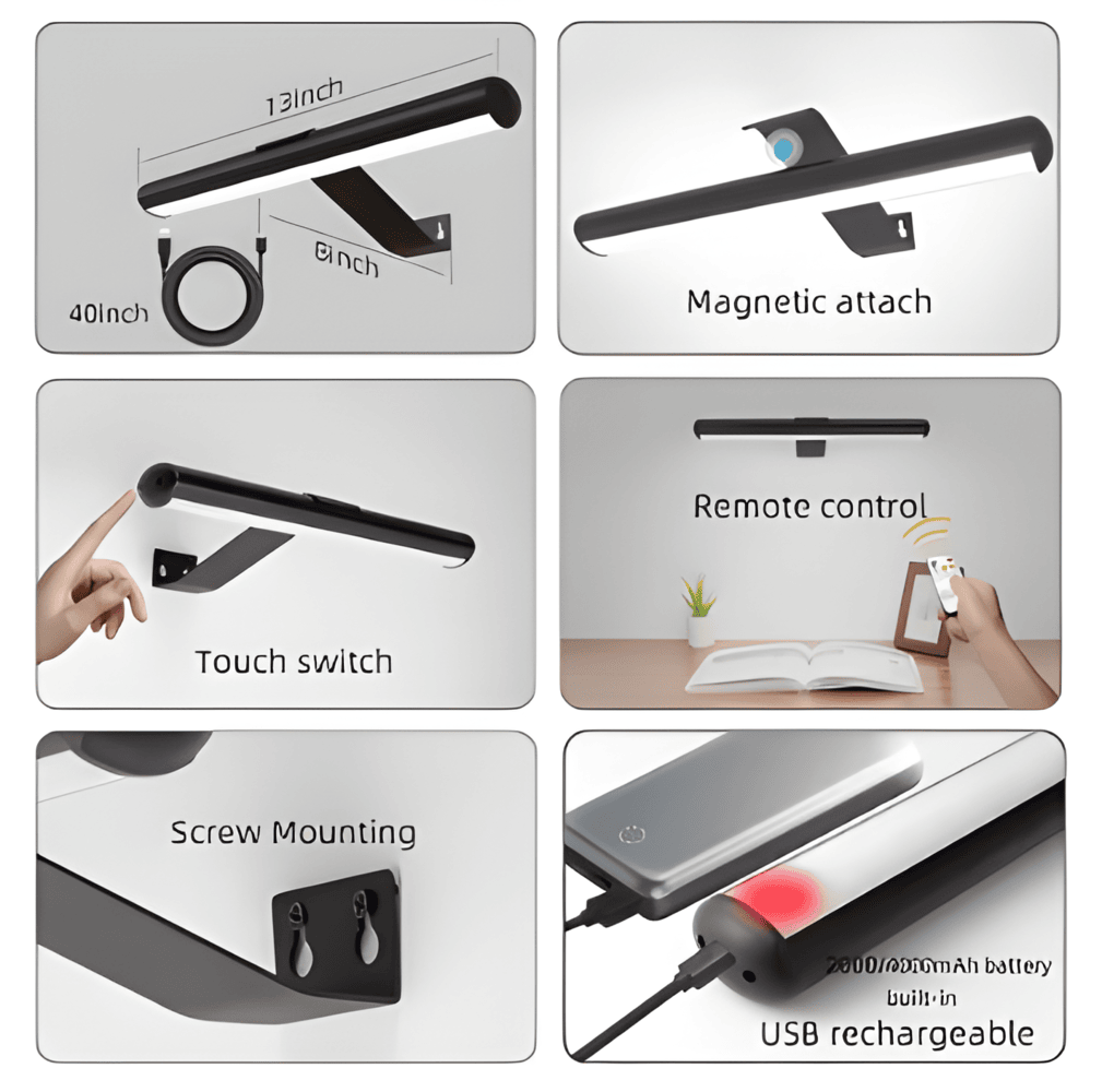 Magnetische LED-Wandleuchte | 120° Rotierbar Schnurlos Wandleuchte