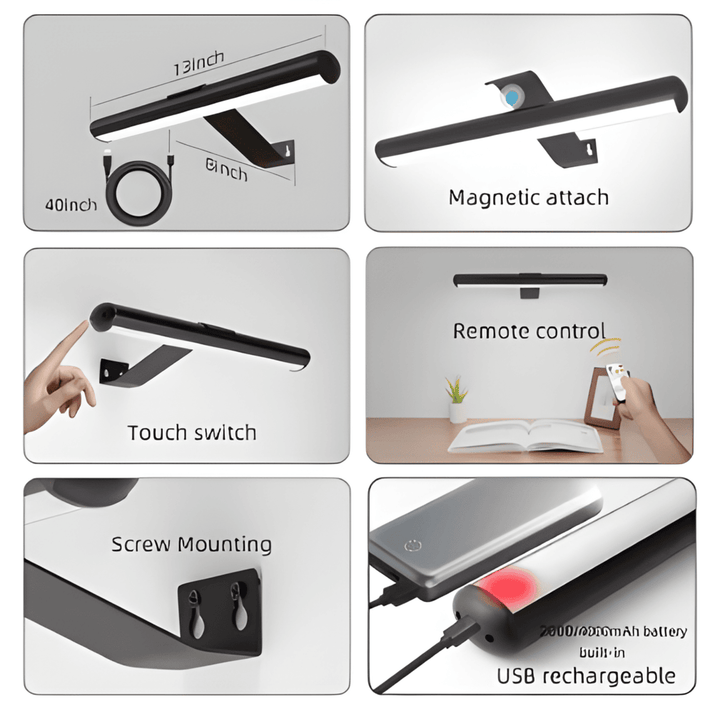 Magnetische LED-Wandleuchte | 120° Rotierbar Schnurlos Wandleuchte