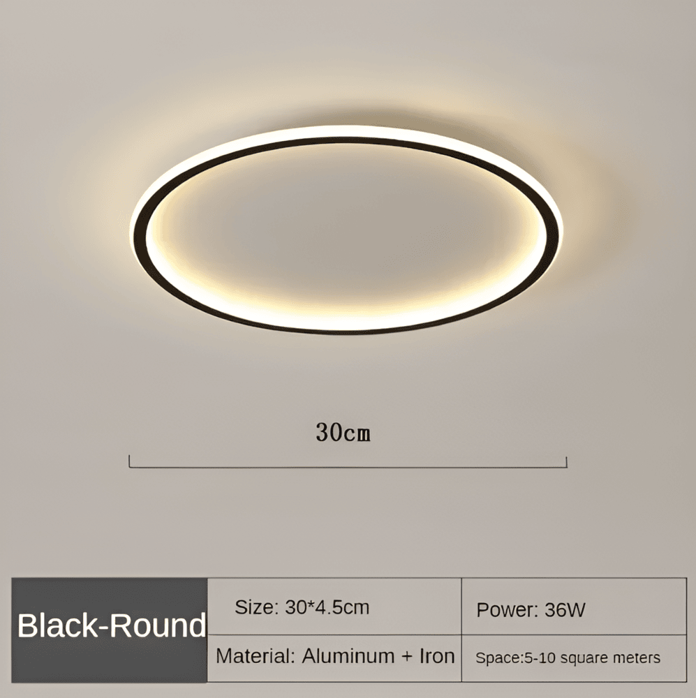 Runde Dimmbare LED-Deckenleuchte | Modernes Nordisches Entwurf