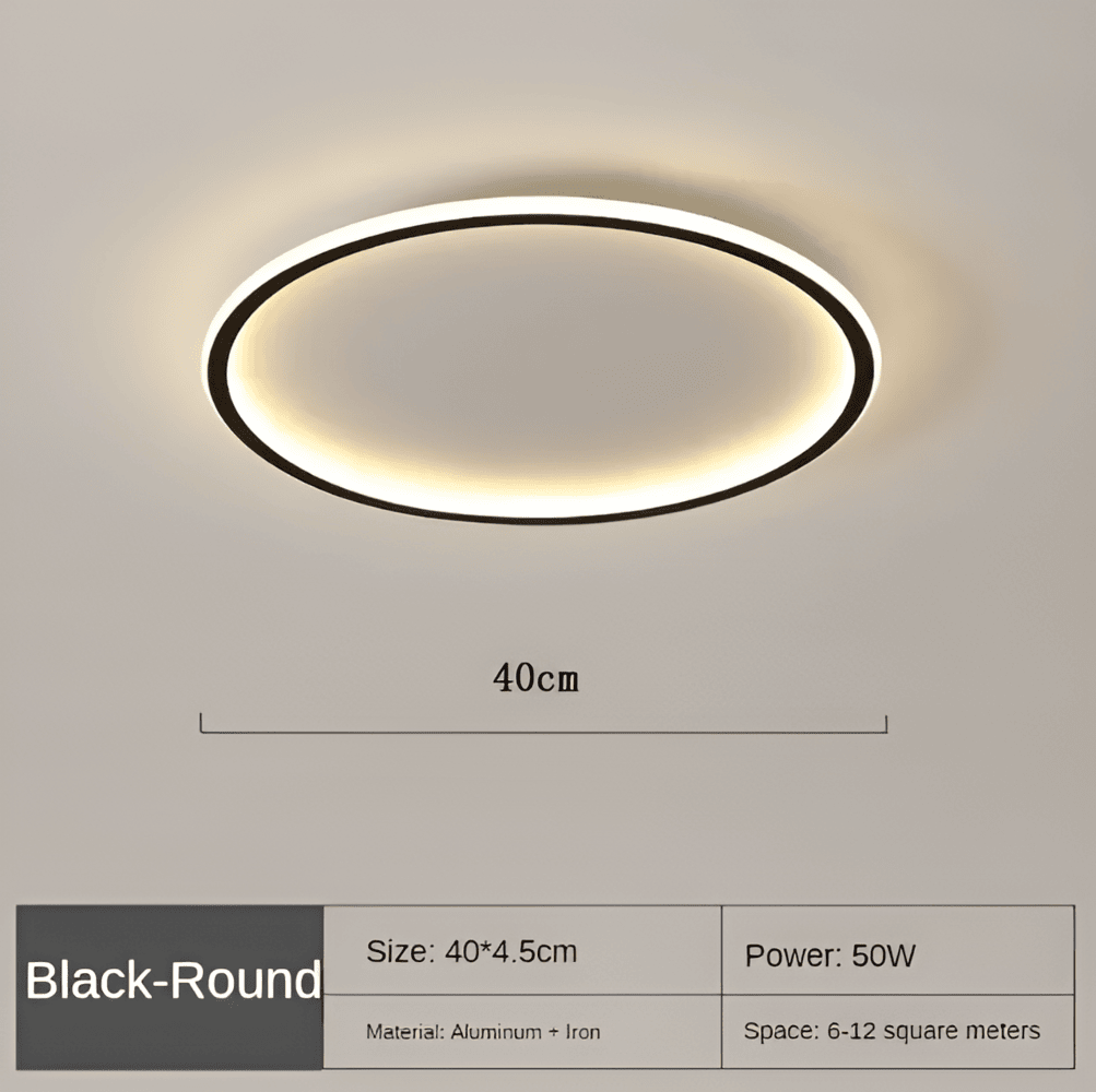 Runde Dimmbare LED-Deckenleuchte | Modernes Nordisches Entwurf