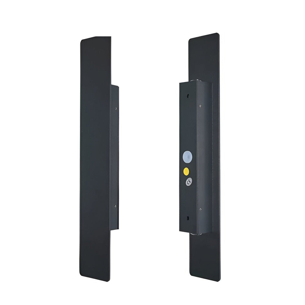 Rechteckige Schwarz Aluminium LED-Außenwandleuchte