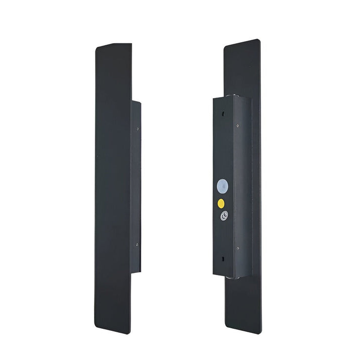 Rechteckige Schwarz Aluminium LED-Außenwandleuchte