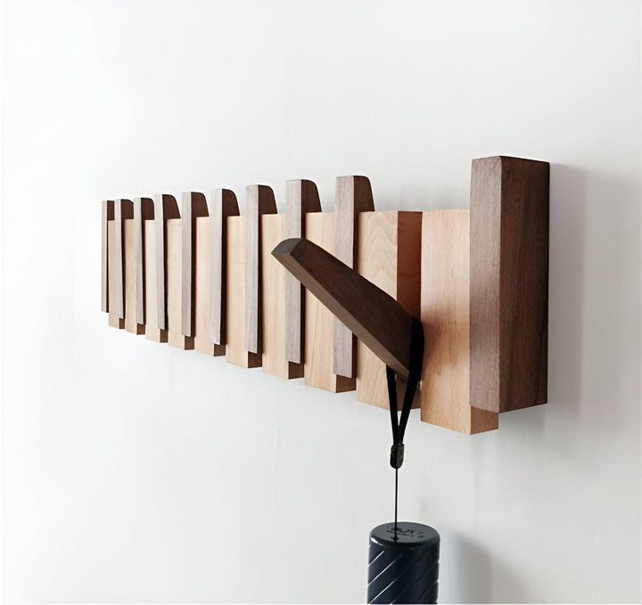 Handgefertigtes Driftwood Klavier Wandregal Mit Magnetischer Falte