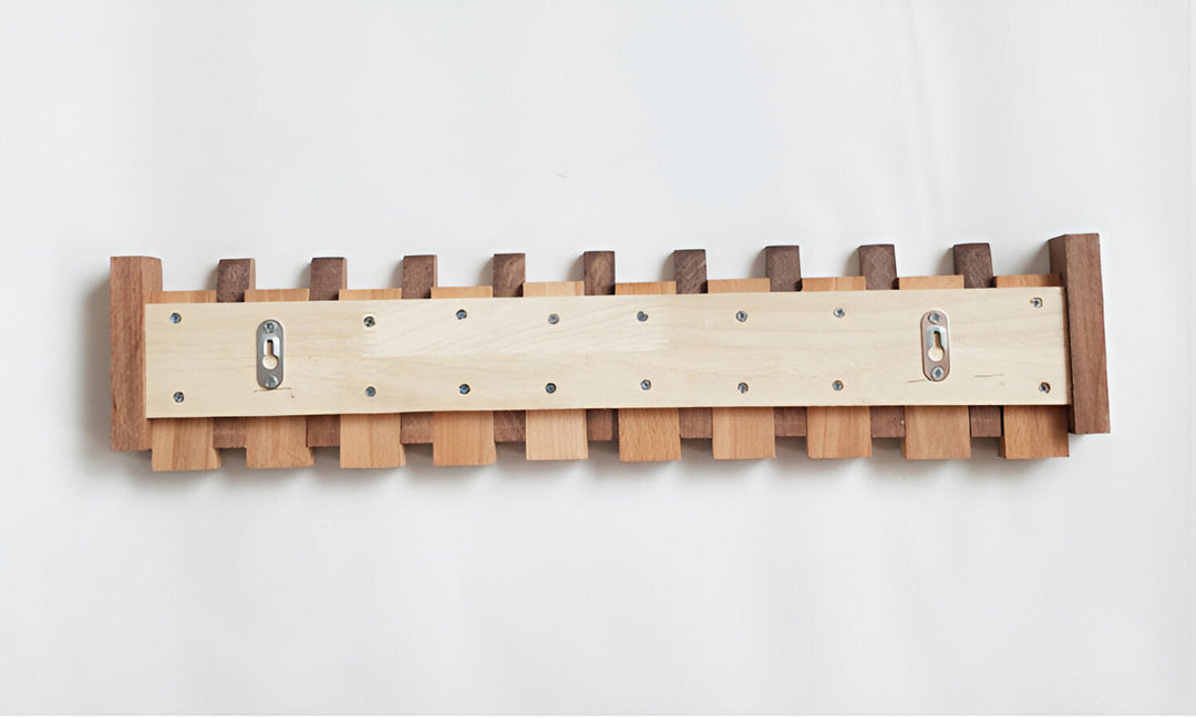 Handgefertigtes Driftwood Klavier Wandregal Mit Magnetischer Falte
