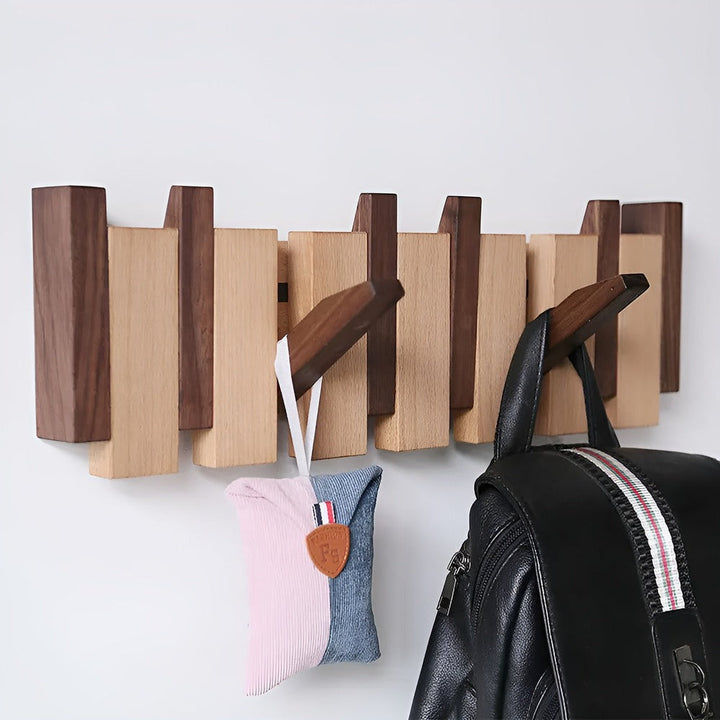 Handgefertigtes Driftwood Klavier Wandregal Mit Magnetischer Falte