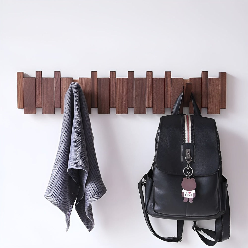 Handgefertigtes Driftwood Klavier Wandregal Mit Magnetischer Falte