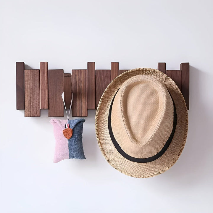 Handgefertigtes Driftwood Klavier Wandregal Mit Magnetischer Falte