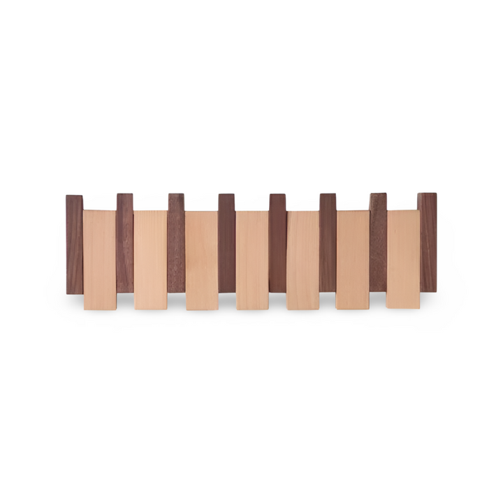 Handgefertigtes Driftwood Klavier Wandregal Mit Magnetischer Falte