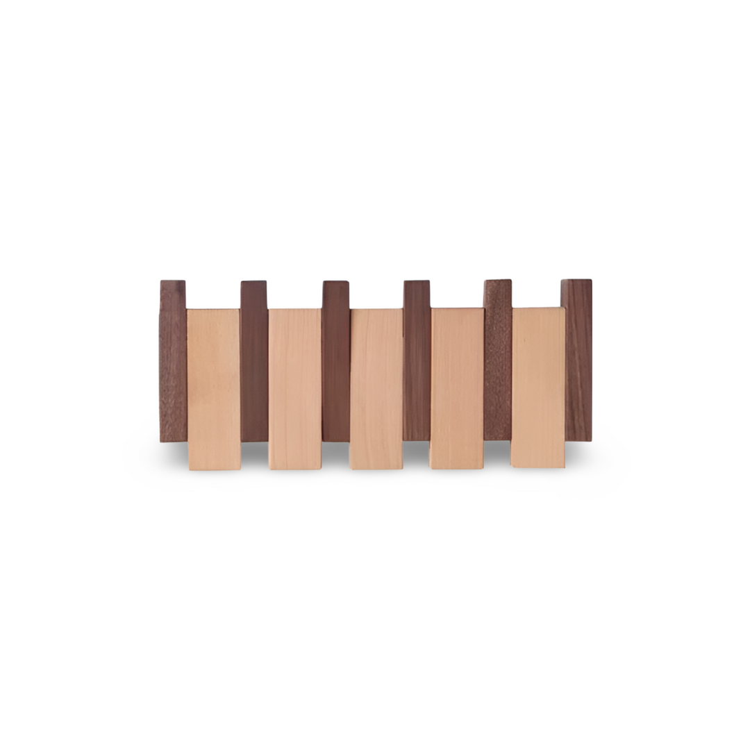 Handgefertigtes Driftwood Klavier Wandregal Mit Magnetischer Falte